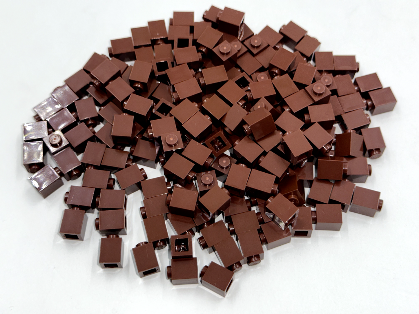LEGO Pack of 200x New Reddish Brown Brick 1 x 1 BULK BRICKS
