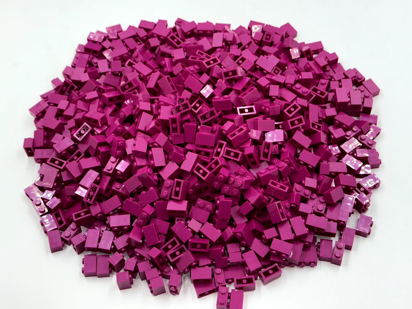 LEGO Pack of 200x New Magenta Brick 1 x 2 BULK BRICKS