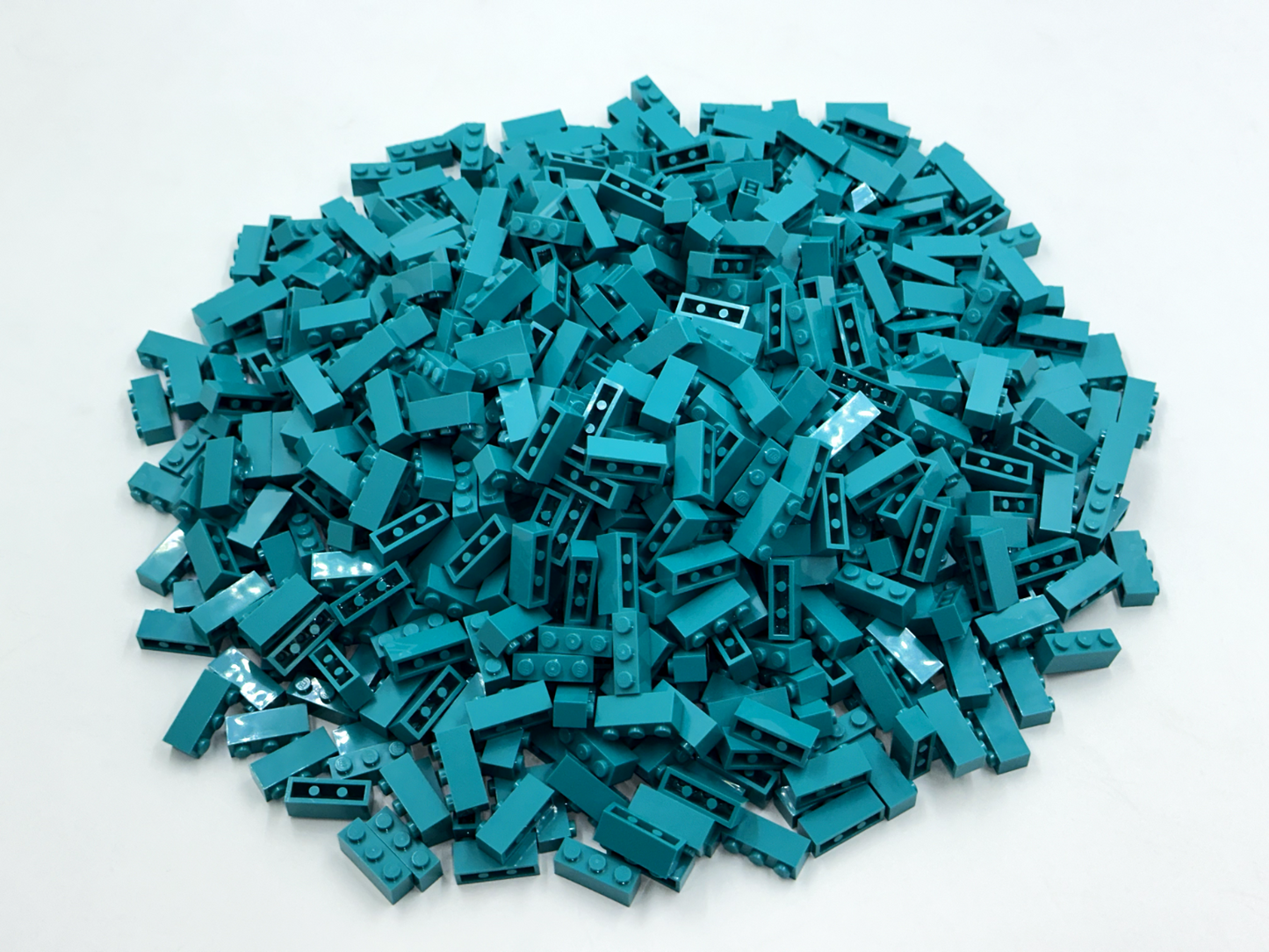 LEGO Pack of 200x New Dark Turquoise Brick 1 x 3 BULK BRICKS