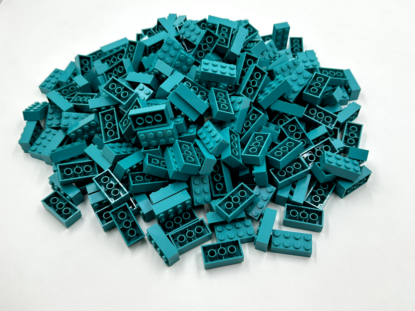 LEGO Pack of 200x New Dark Turquoise Brick 2 x 4 BULK BRICKS