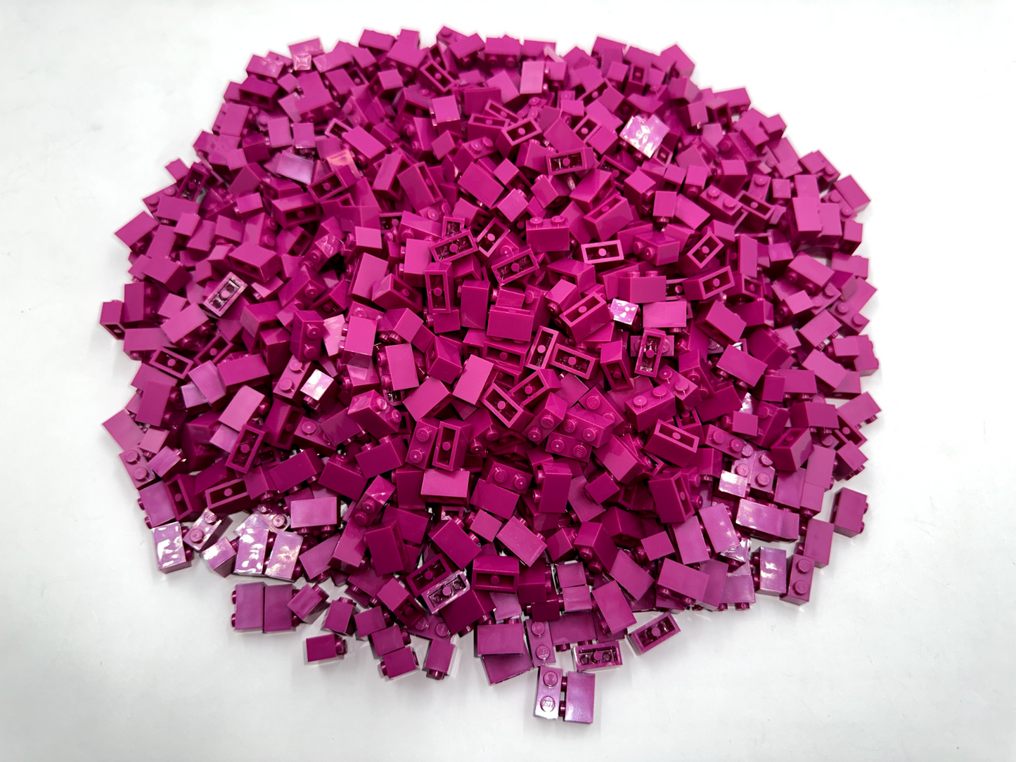 LEGO Pack of 200x New Magenta Brick 1 x 2 BULK BRICKS