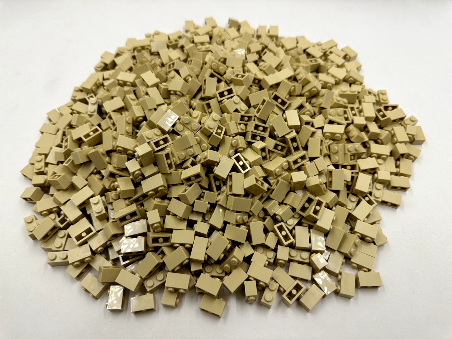 LEGO Pack of 200x New Tan Brick 1 x 2 BULK BRICKS
