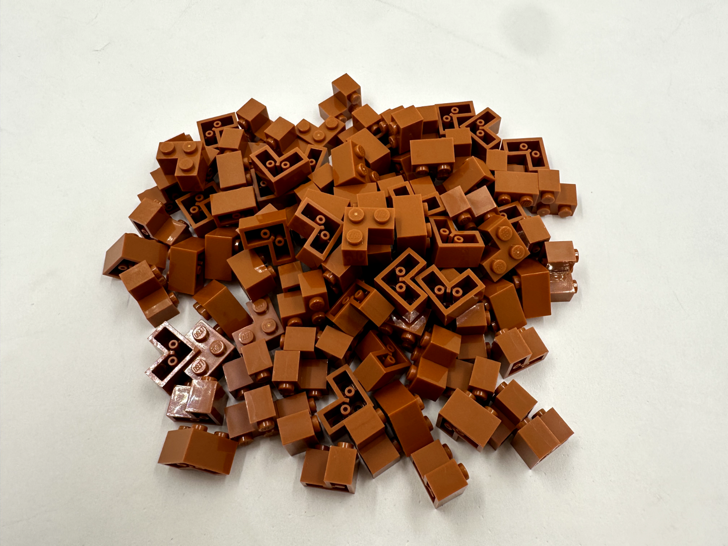 LEGO Pack of 100x New Dark Orange Brick 2 x 2 Corner BULK BRICKS