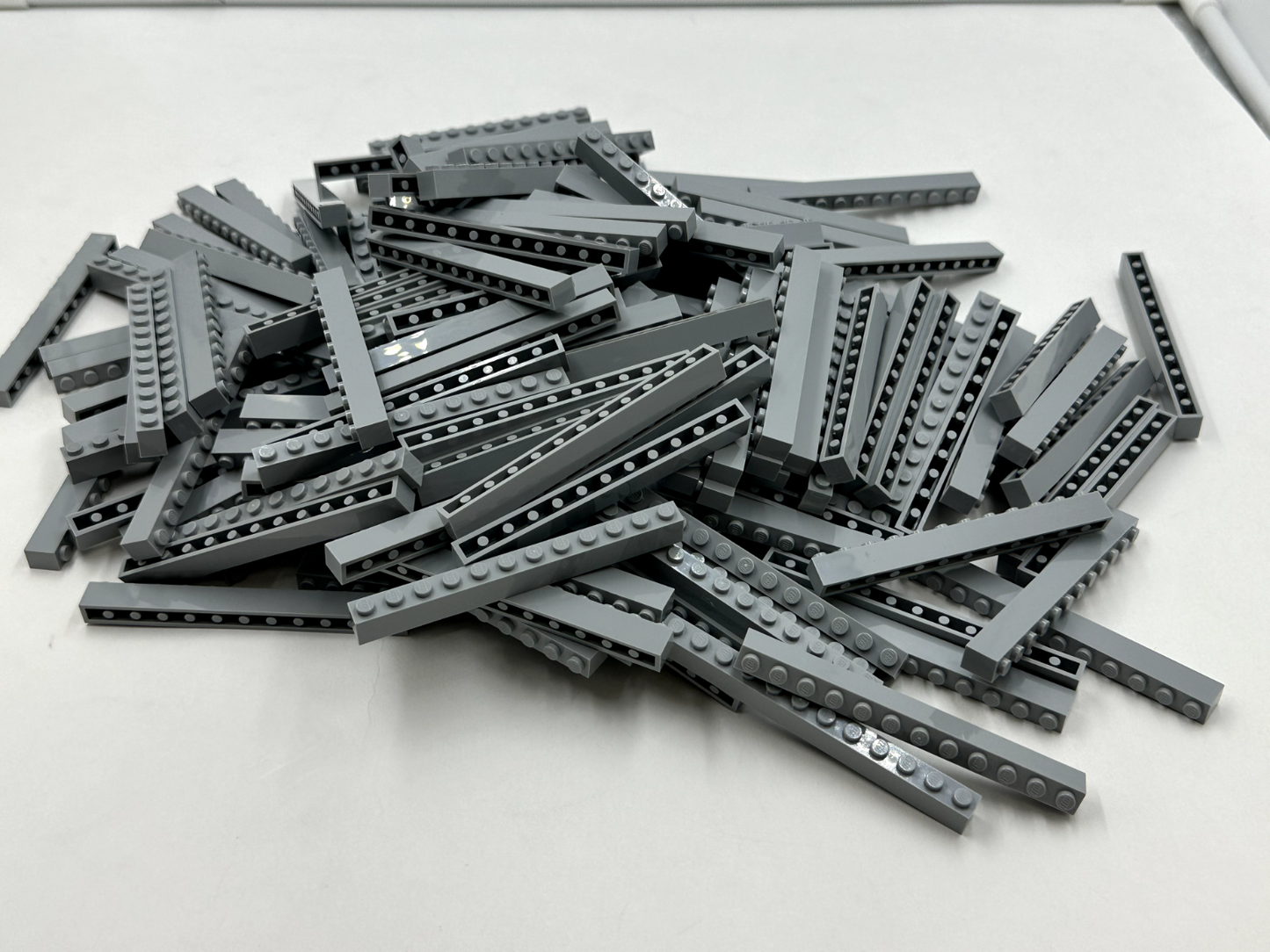 LEGO Pack of 100x New Light Bluish Gray Brick 1 x 12 BULK BRICKS