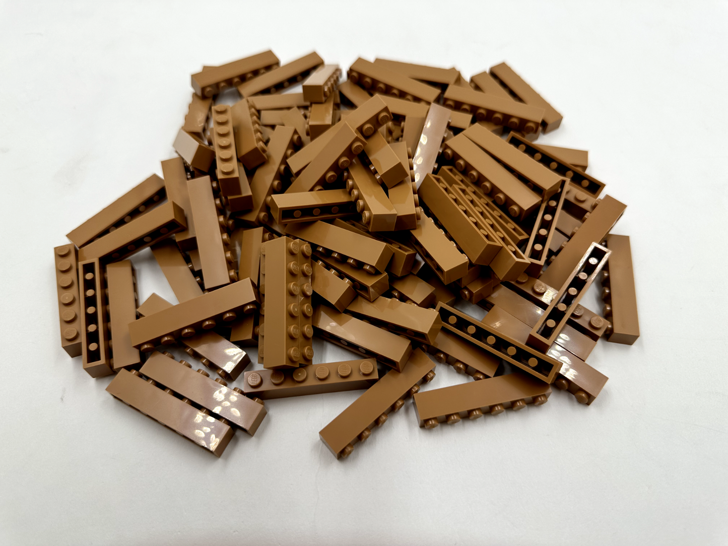 LEGO Pack of 200x New Medium Nougat Brick 1 x 6 BULK BRICKS