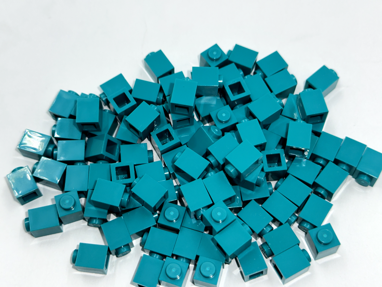 LEGO Pack of 200x New Dark Turquoise Brick 1 x 1 BULK BRICKS