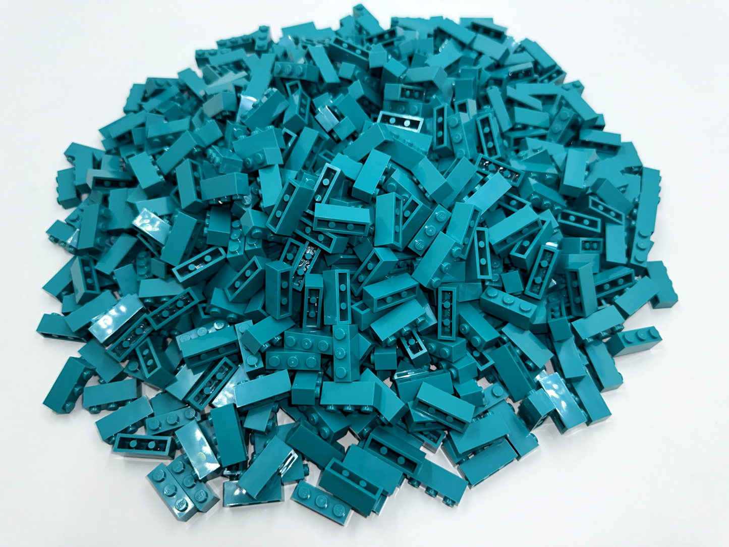 LEGO Pack of 100x New Dark Turquoise Brick 1 x 3 BULK BRICKS