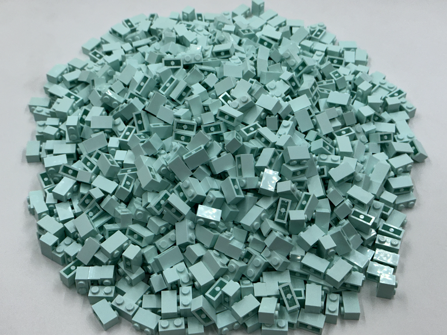 LEGO Pack of 100x New Light Aqua Brick 1 x 2 BULK BRICKS