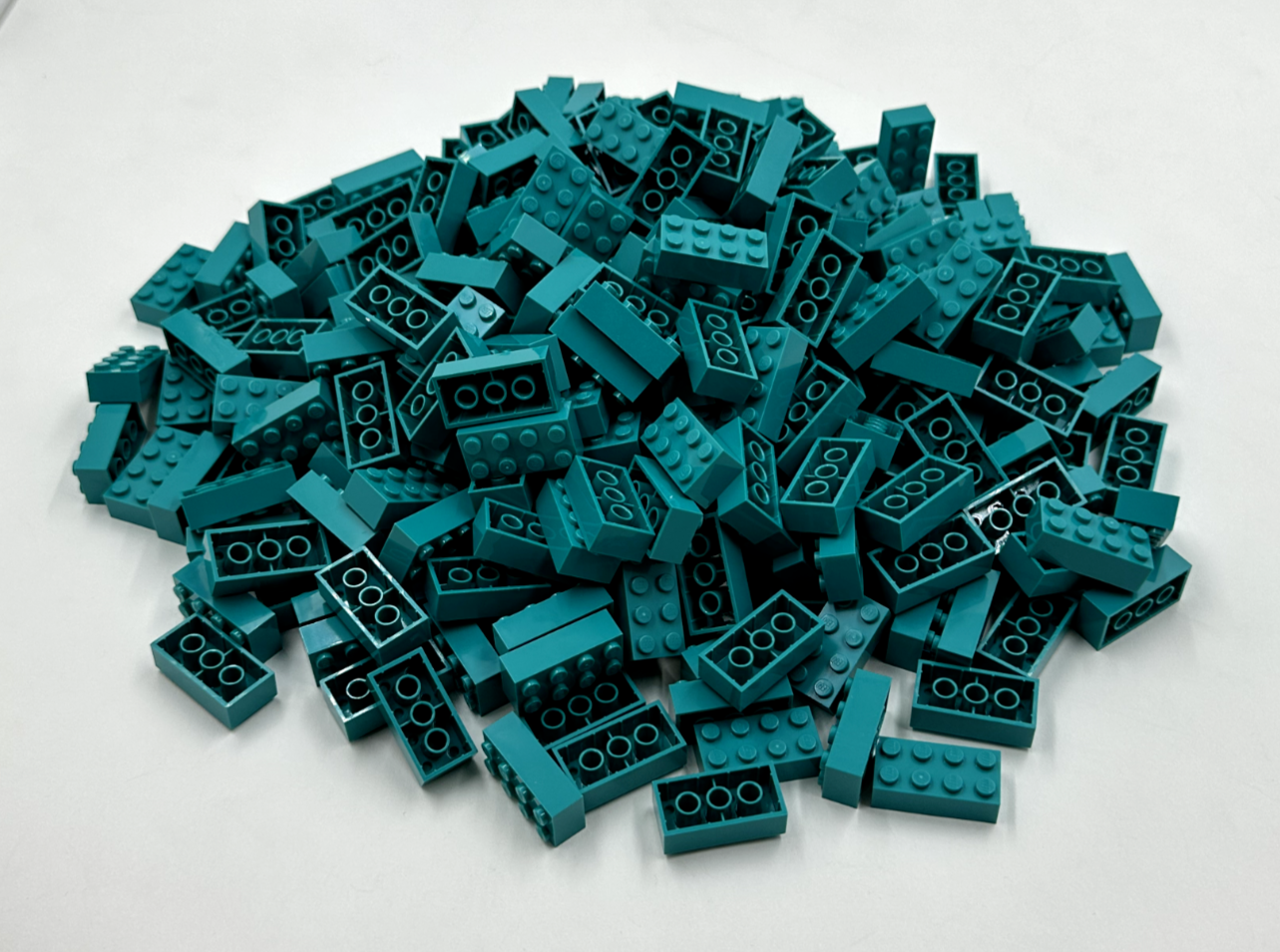 LEGO Pack of 100x New Dark Turquoise Brick 2 x 4 BULK BRICKS