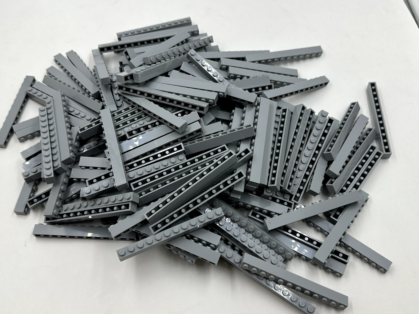 LEGO Pack of 100x New Light Bluish Gray Brick 1 x 12 BULK BRICKS