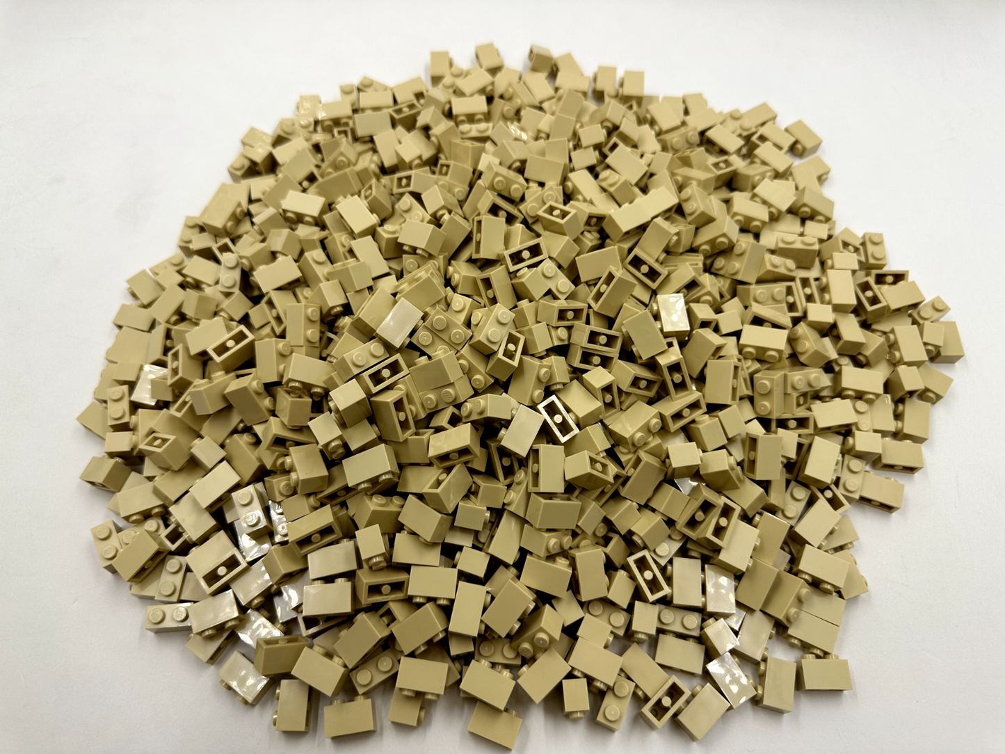 LEGO Pack of 200x New Tan Brick 1 x 2 BULK BRICKS