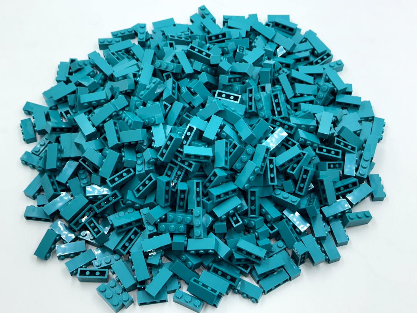 LEGO Pack of 200x New Dark Turquoise Brick 1 x 3 BULK BRICKS