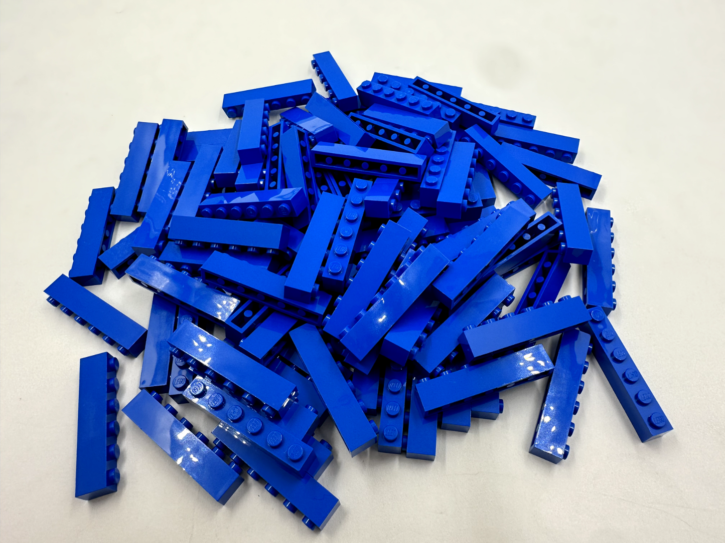 LEGO Pack of 100x New Blue Brick 1 x 6 BULK BRICKS