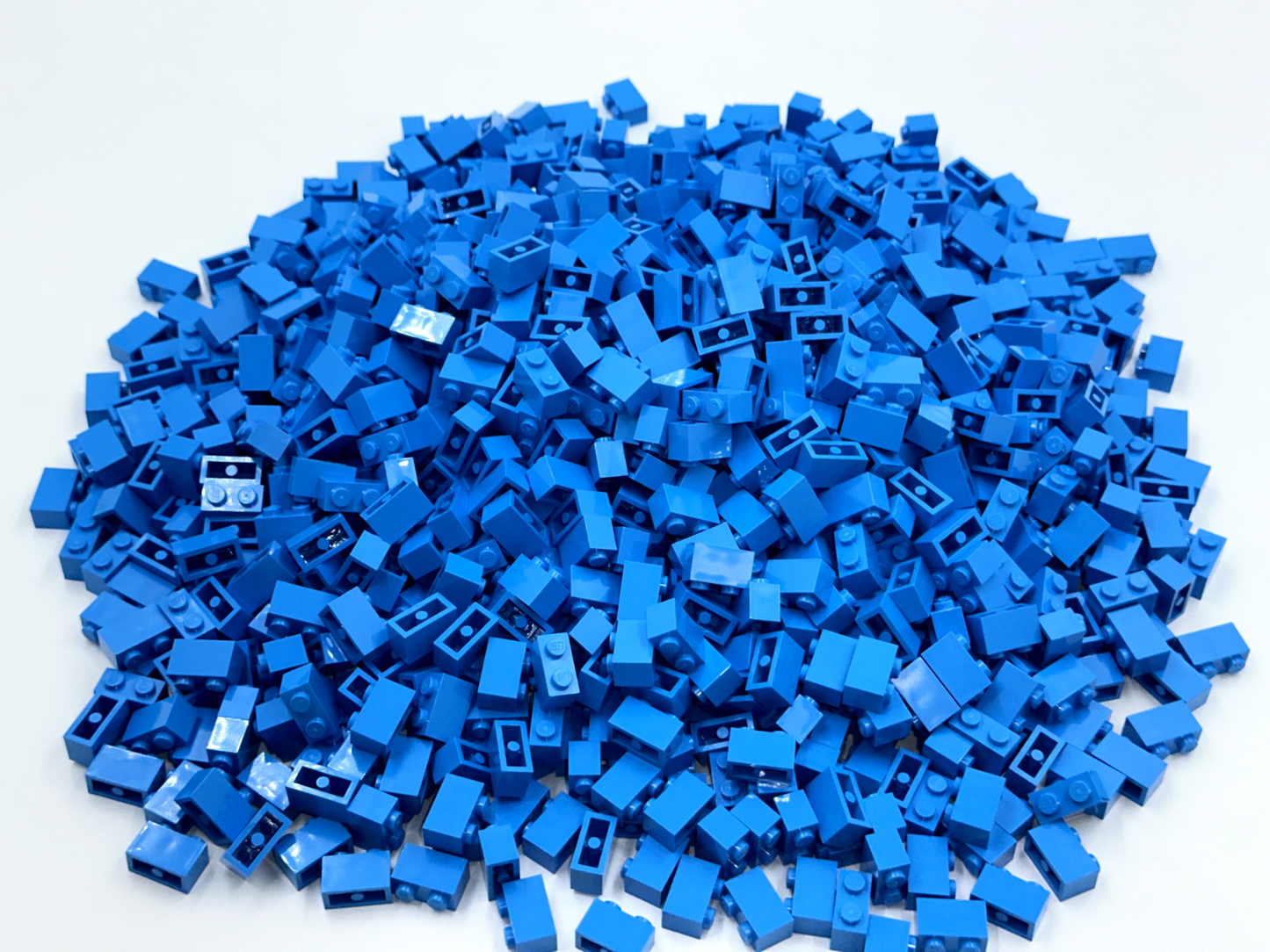 LEGO Pack of 200x New Dark Azure Brick 1 x 2 BULK BRICKS