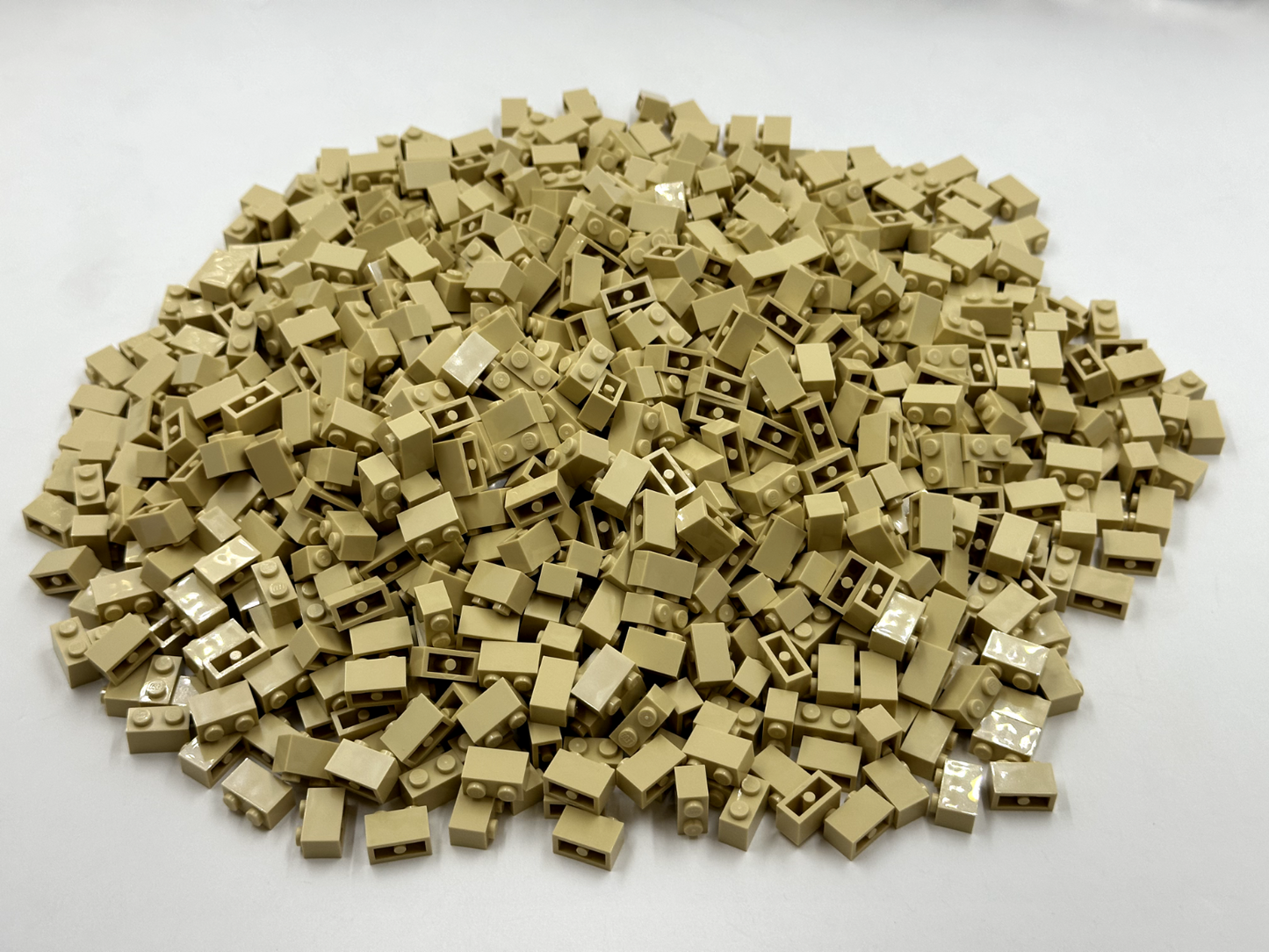 LEGO Pack of 200x New Tan Brick 1 x 2 BULK BRICKS