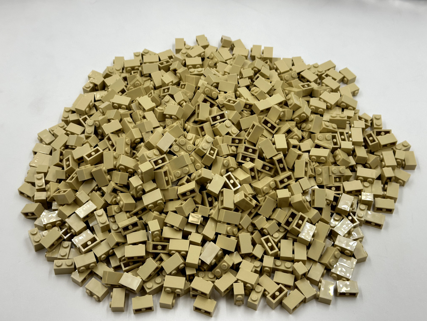 LEGO Pack of 200x New Tan Brick 1 x 2 BULK BRICKS