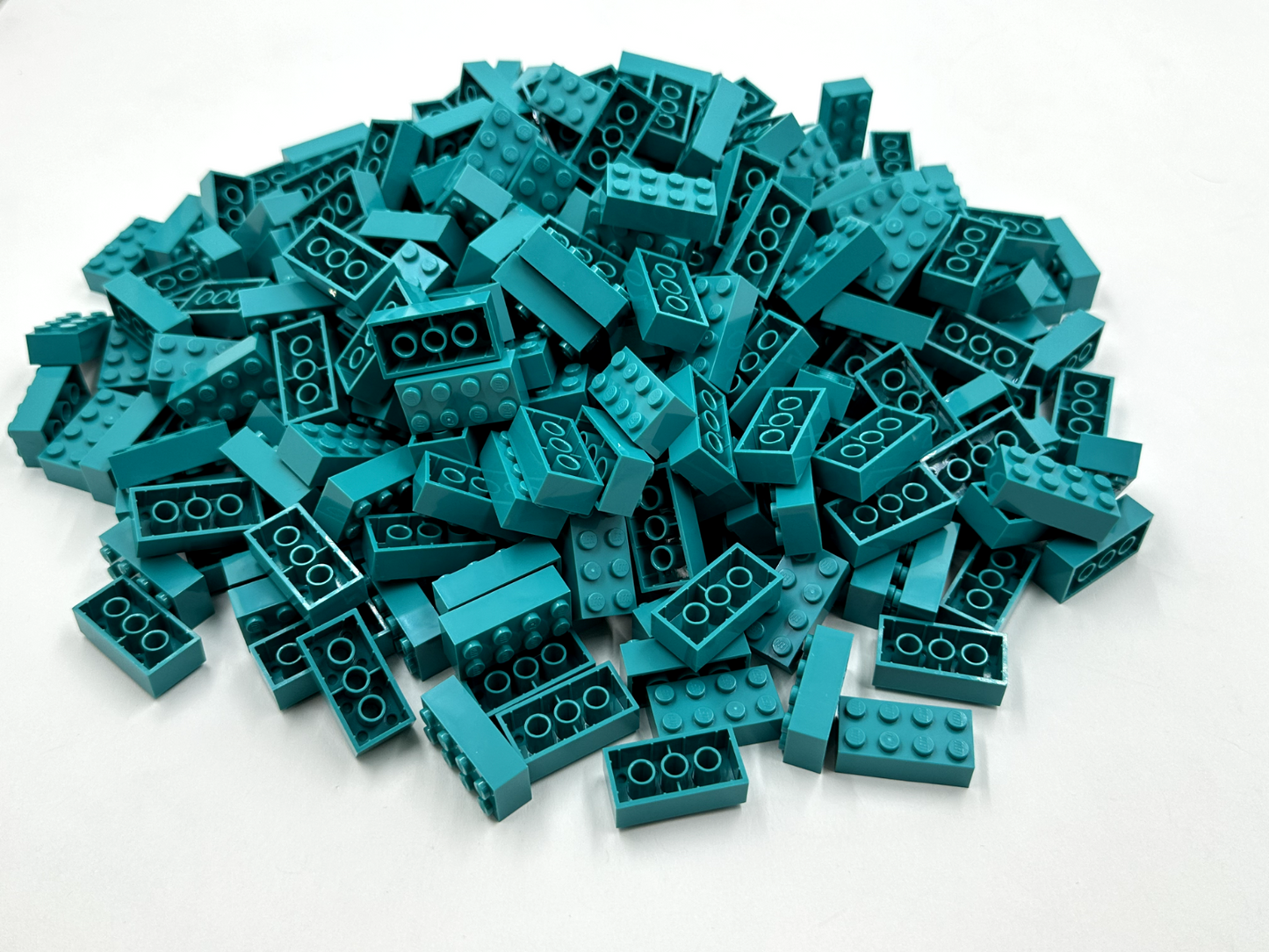 LEGO Pack of 200x New Dark Turquoise Brick 2 x 4 BULK BRICKS