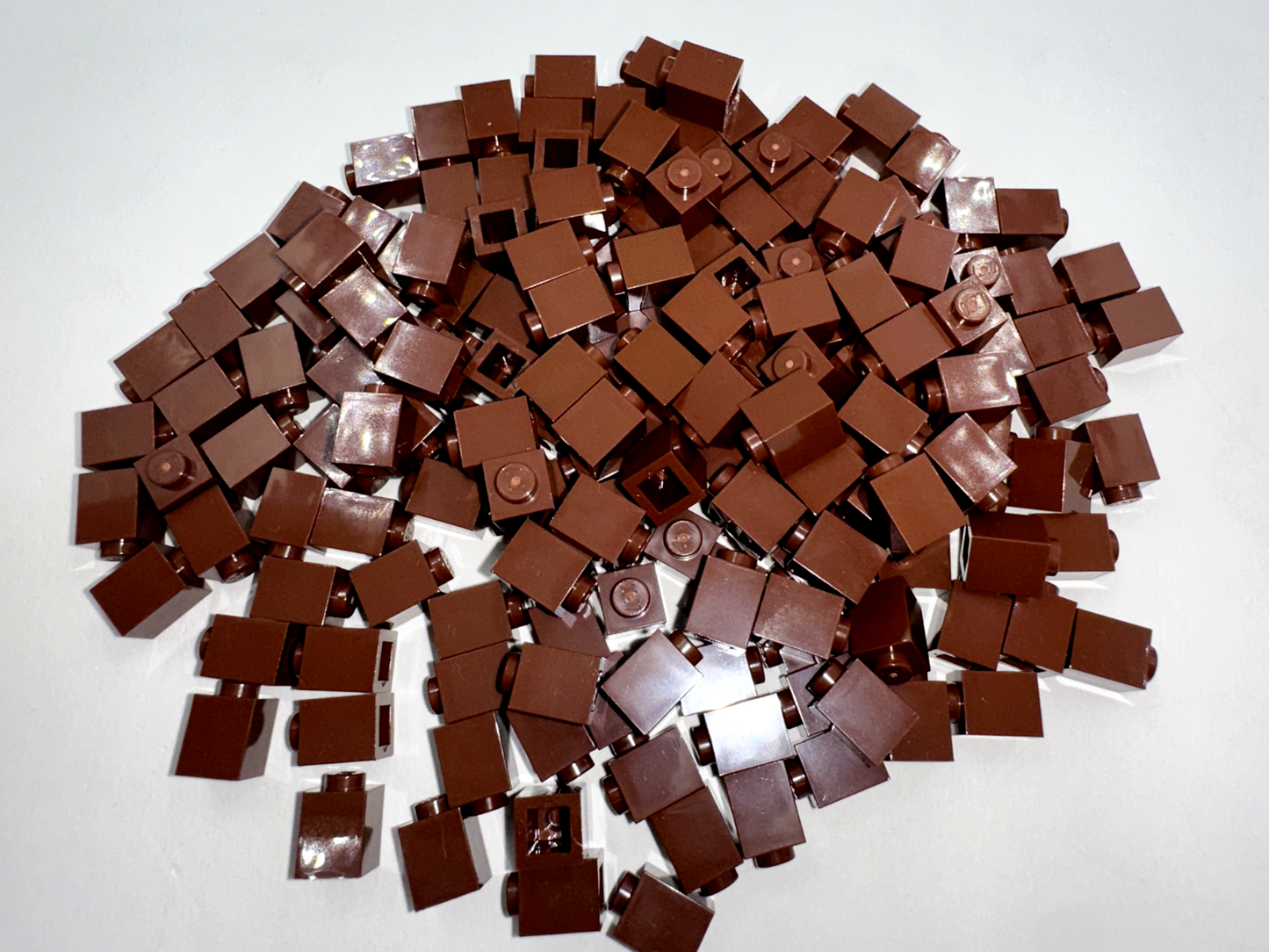 LEGO Pack of 200x New Reddish Brown Brick 1 x 1 BULK BRICKS