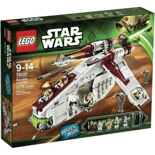 INSTRUCTIONS + STICKER - LEGO Star Wars: Republic Gunship (75021)