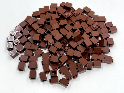 LEGO Pack of 200x New Reddish Brown Brick 1 x 1  BULK BRICKS
