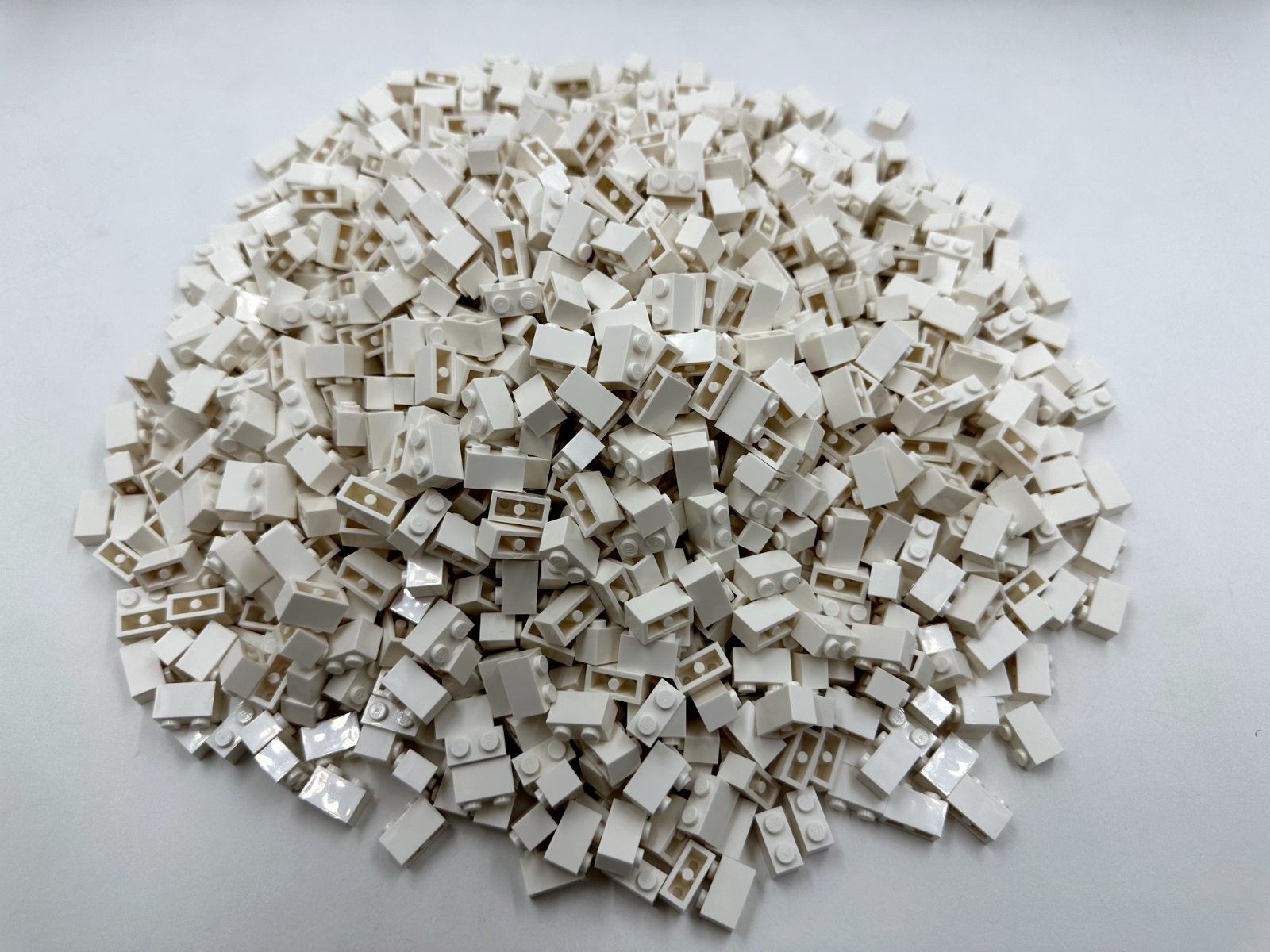 LEGO Pack of 100x New White Brick 1 x 2 BULK BRICKS