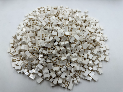 LEGO Pack of 100x New White Brick 1 x 2 BULK BRICKS