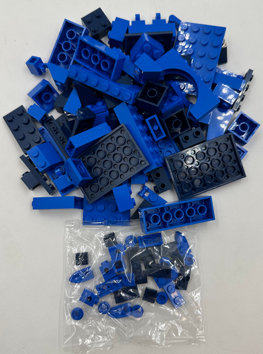 NEW LEGO Assorted Bulk Brick Pack: Blue