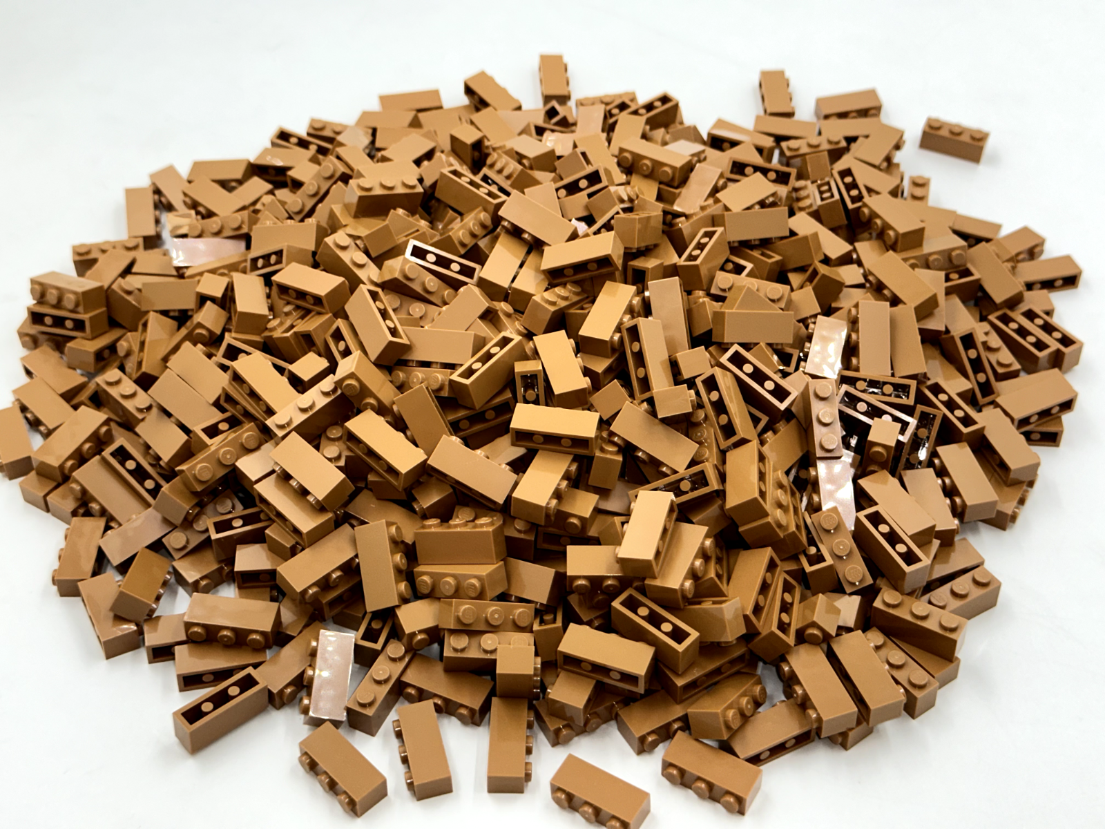 LEGO Pack of 100x New Medium Nougat Brick 1 x 3 BULK BRICKS
