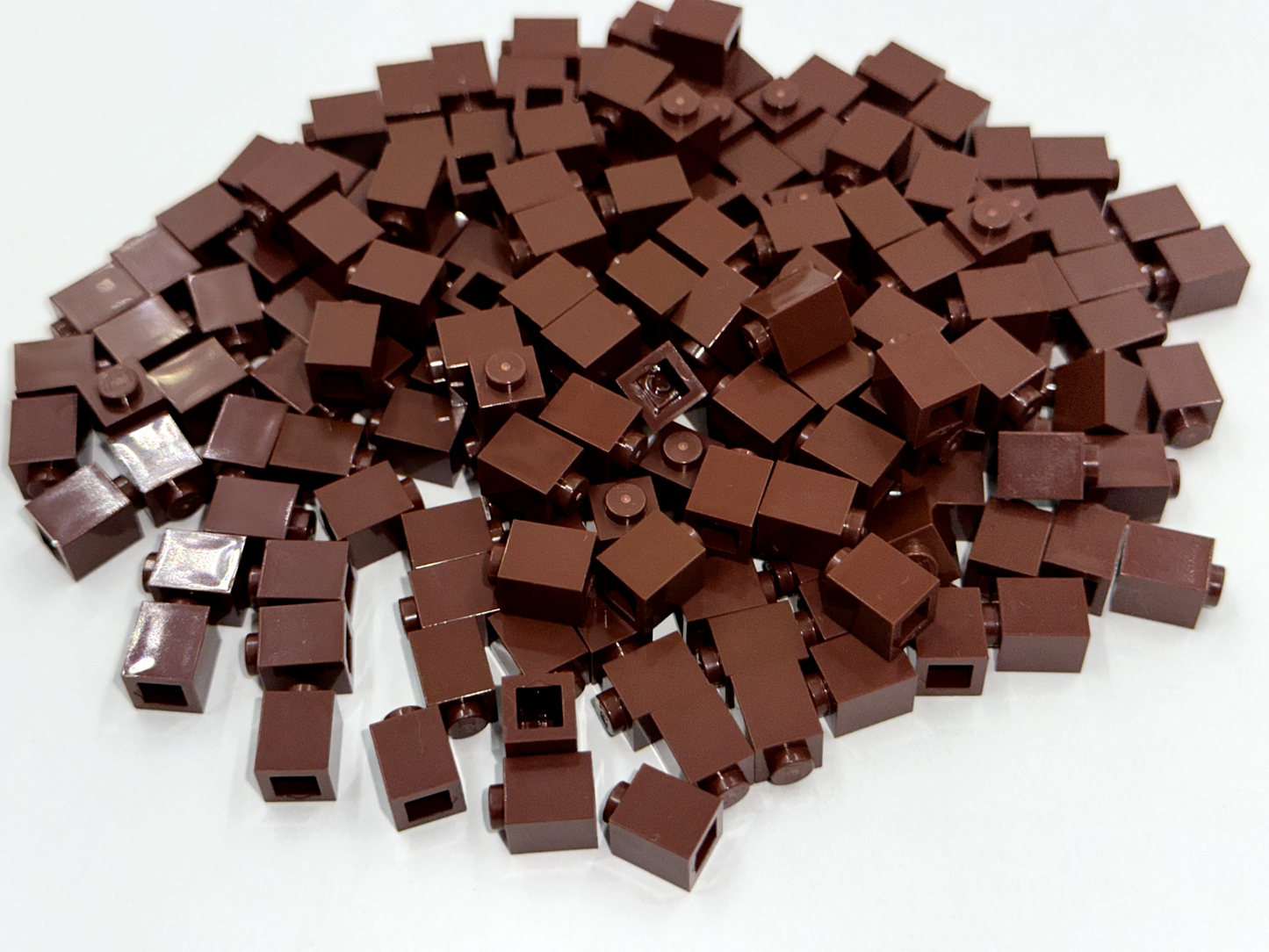 LEGO Pack of 200x New Reddish Brown Brick 1 x 1  BULK BRICKS