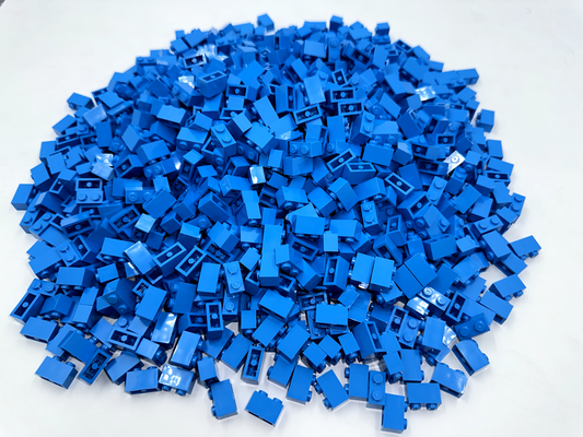 LEGO Pack of 100x New Dark Azure Brick 1 x 2 BULK BRICKS