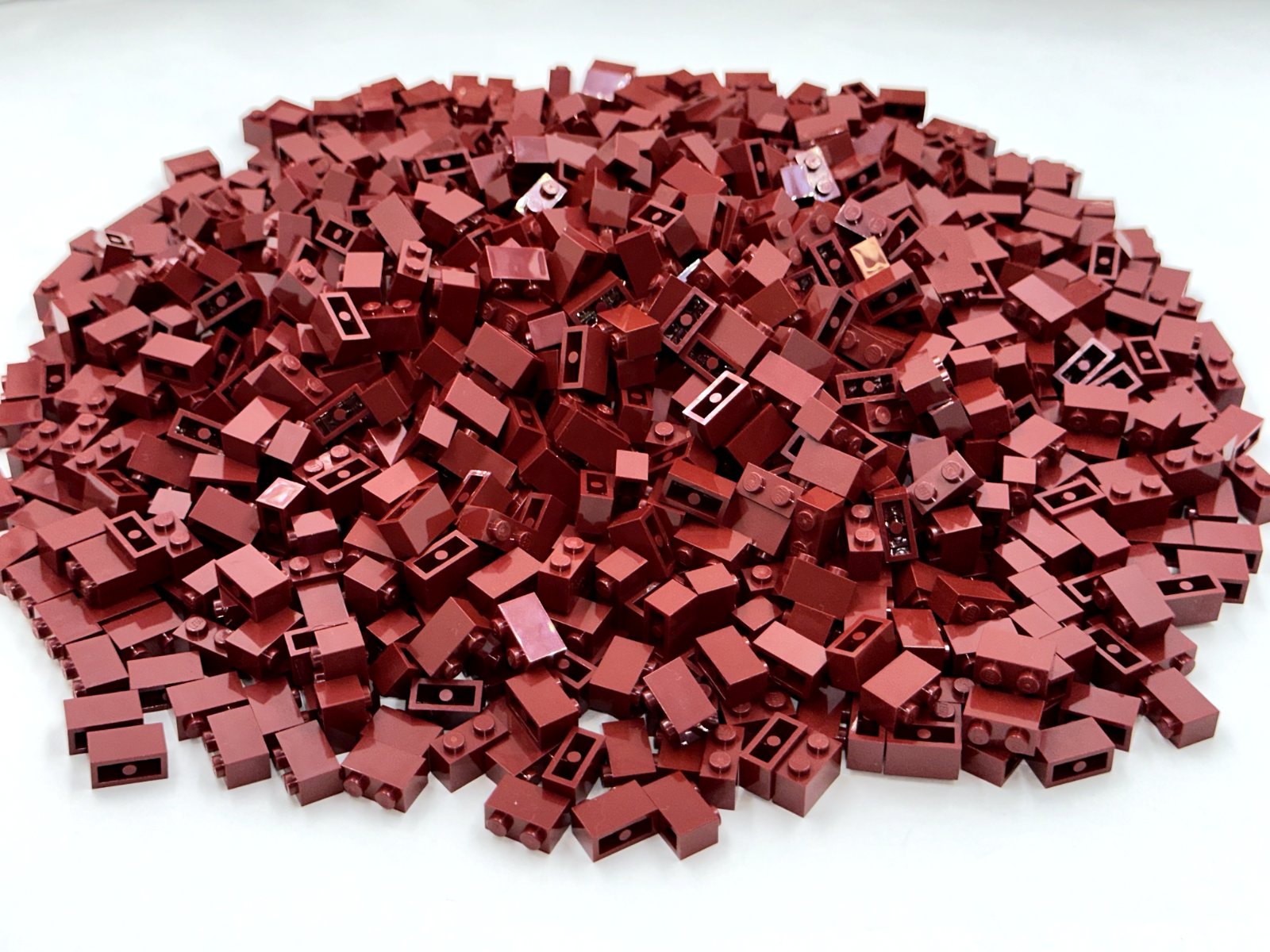 LEGO Pack of 100x New Dark Red Brick 1 x 2 BULK BRICKS