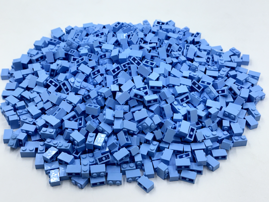 LEGO Pack of 200x New Bright Light Blue Brick 1 x 2 BULK BRICKS