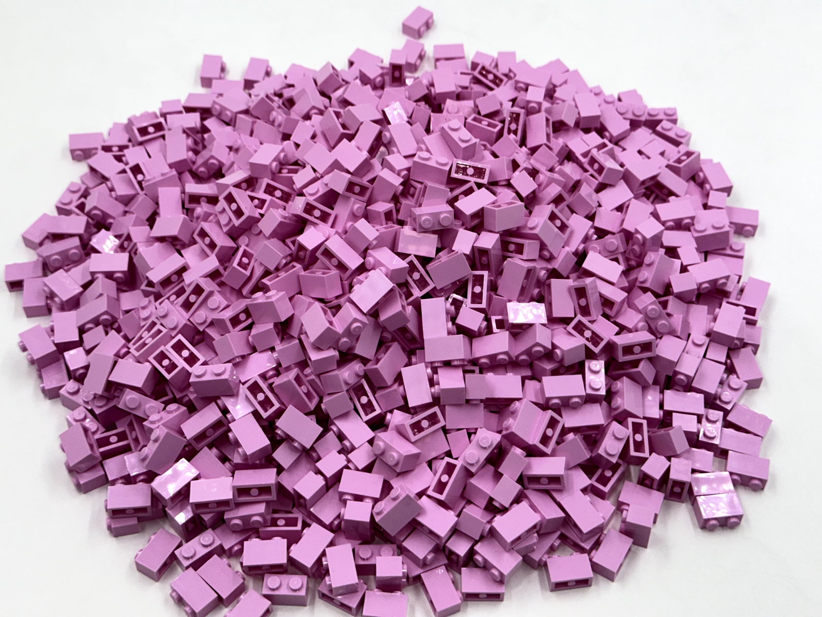 LEGO Pack of 100x New Bright Pink Brick 1 x 2 BULK BRICKS