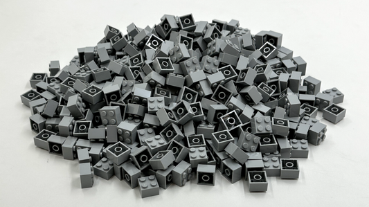 LEGO Pack of 200x New Light Bluish Gray Brick 2 x 2  BULK BRICKS