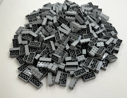 LEGO Pack of 200x New Light Bluish Gray Brick 2 x 4  BULK BRICKS