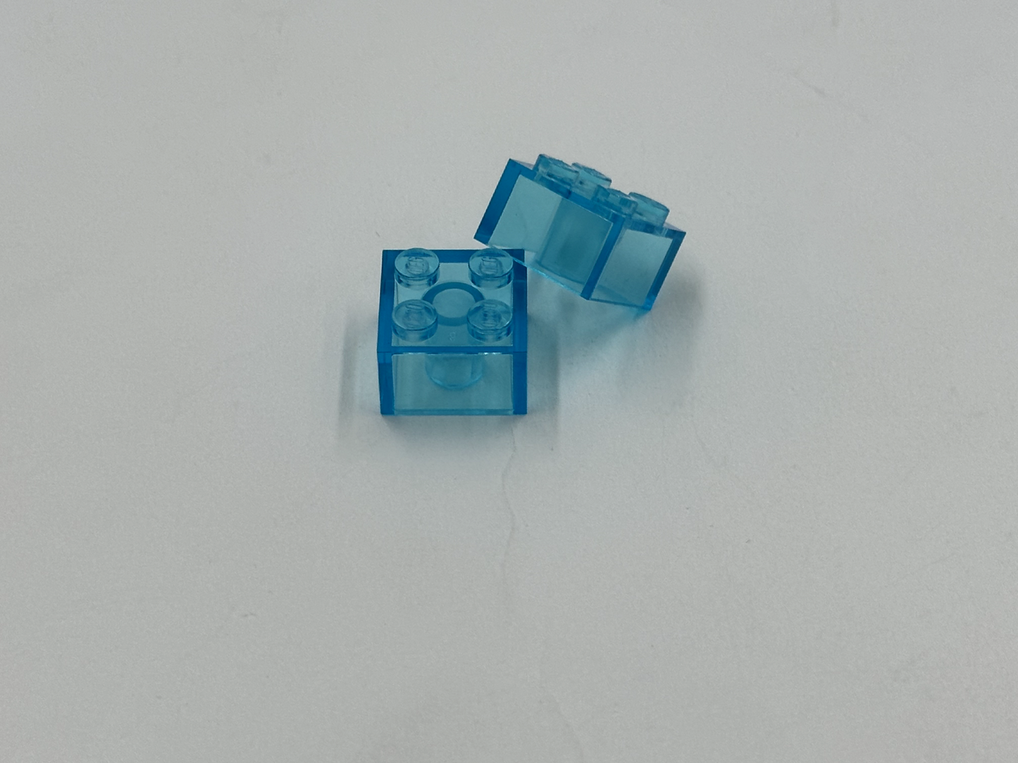 LEGO Pack of 1x New Trans-Light Blue Brick 2 x 2  BULK BRICKS