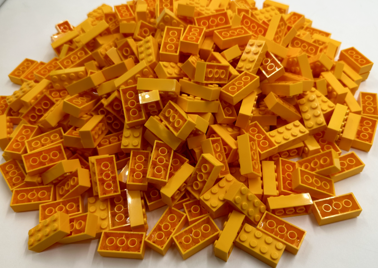LEGO Pack of 100x New Bright Light Orange Brick 2 x 4  BULK BRICKS