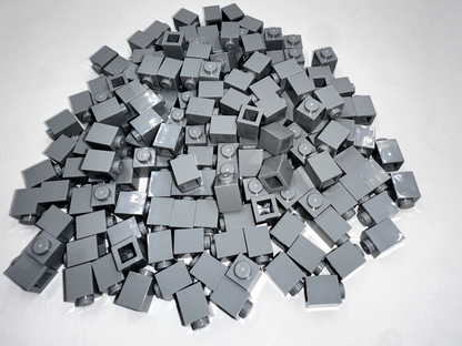 LEGO Pack of 100x New Light Bluish Gray Brick 1 x 1  BULK BRICKS