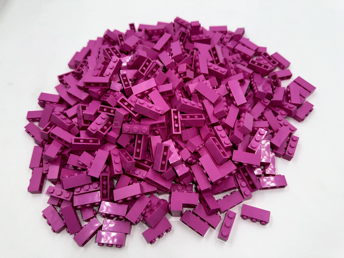 LEGO Pack of 100x New Dark Pink Brick 1 x 3 BULK BRICKS