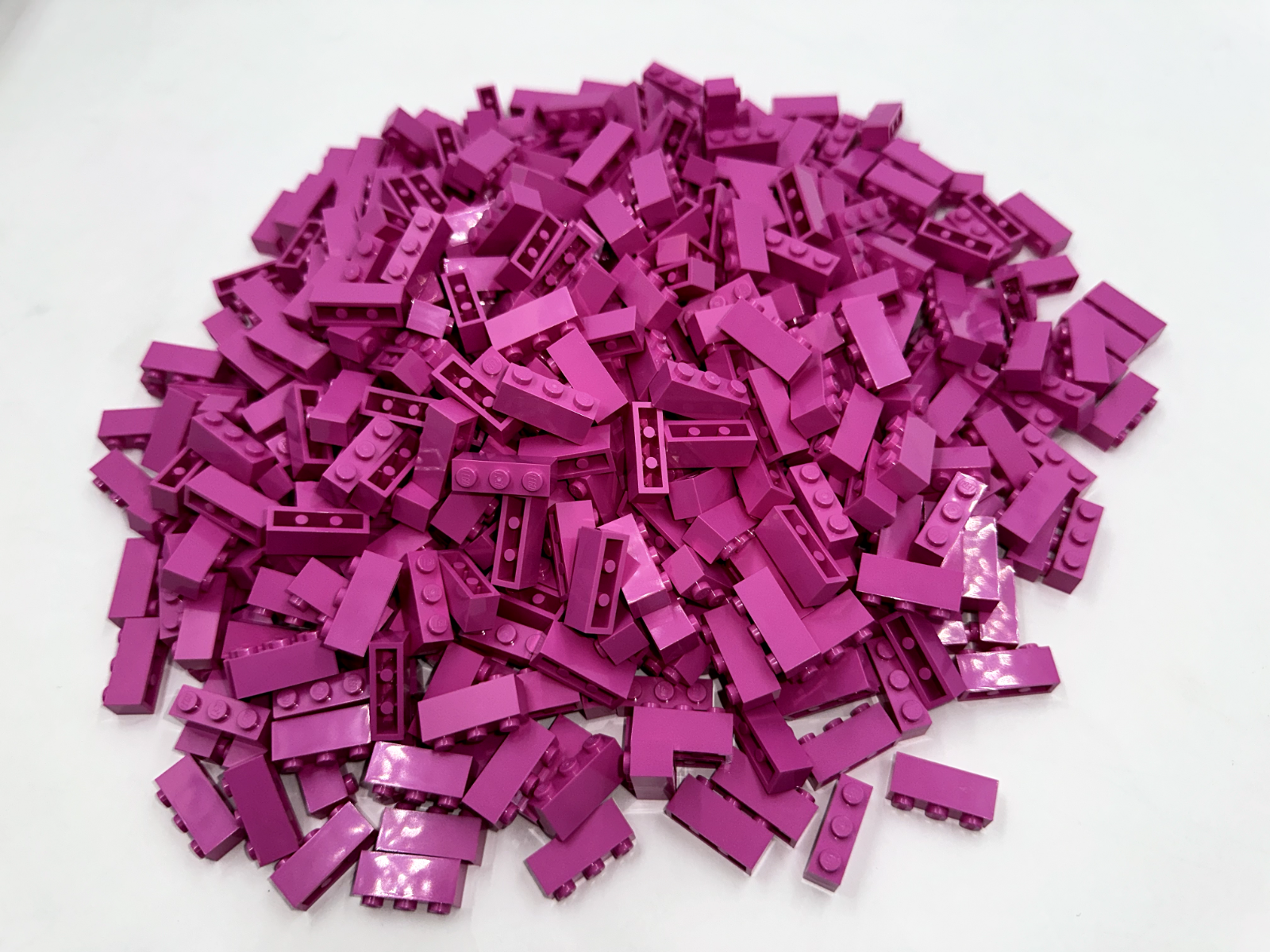 LEGO Pack of 100x New Dark Pink Brick 1 x 3 BULK BRICKS
