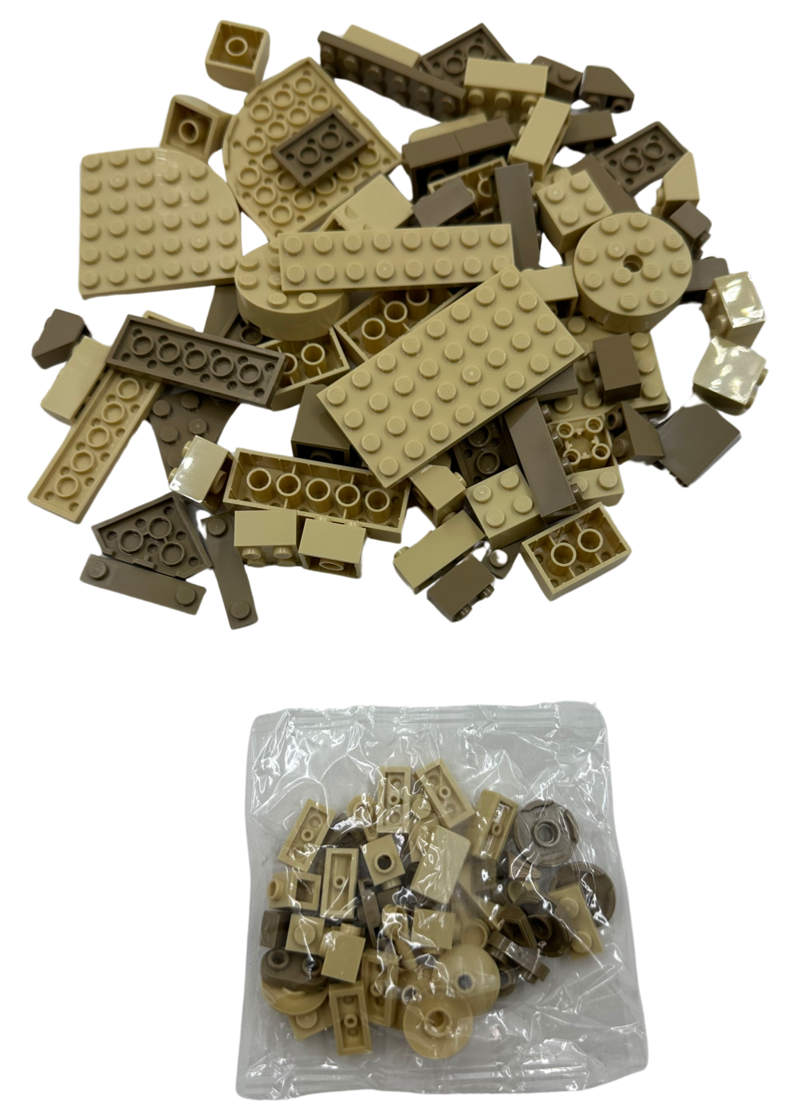 NEW LEGO Assorted Bulk Brick Pack: Tan