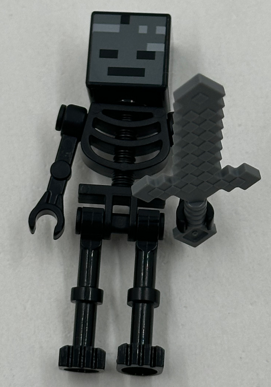 LEGO Minecraft: The Blaze Bridge NEW Wither Skeleton Minifigure with Sword 21154