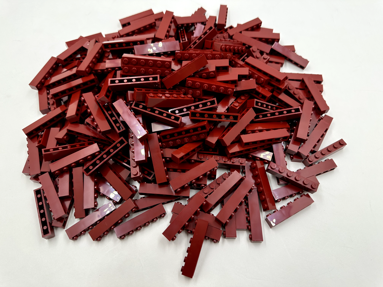 LEGO Pack of 200x New Dark Red Brick 1 x 6 BULK BRICKS