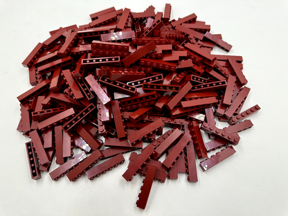 LEGO Pack of 200x New Dark Red Brick 1 x 6 BULK BRICKS