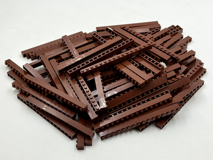 LEGO Pack of 200x New Reddish Brown Brick 1 x 16 BULK BRICKS