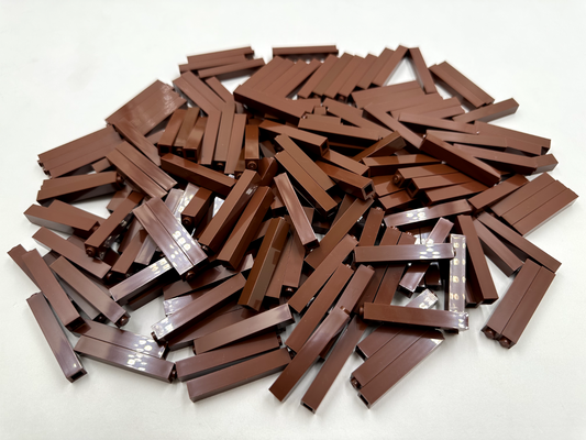 LEGO Pack of 200x New Reddish Brown Brick 1 x 1 x 5 BULK BRICKS