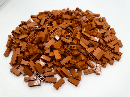 LEGO Pack of 100x New Dark Orange Brick 1 x 3 BULK BRICKS