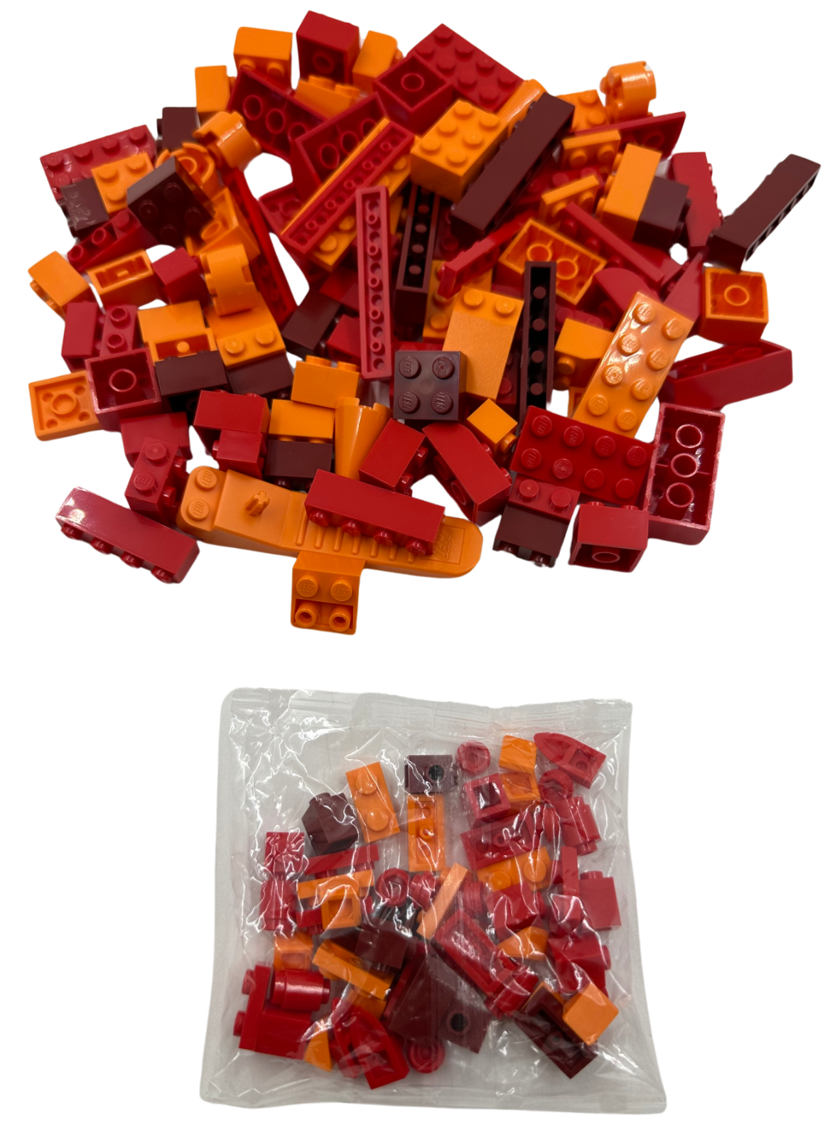 NEW LEGO Assorted Bulk Brick Pack: Red