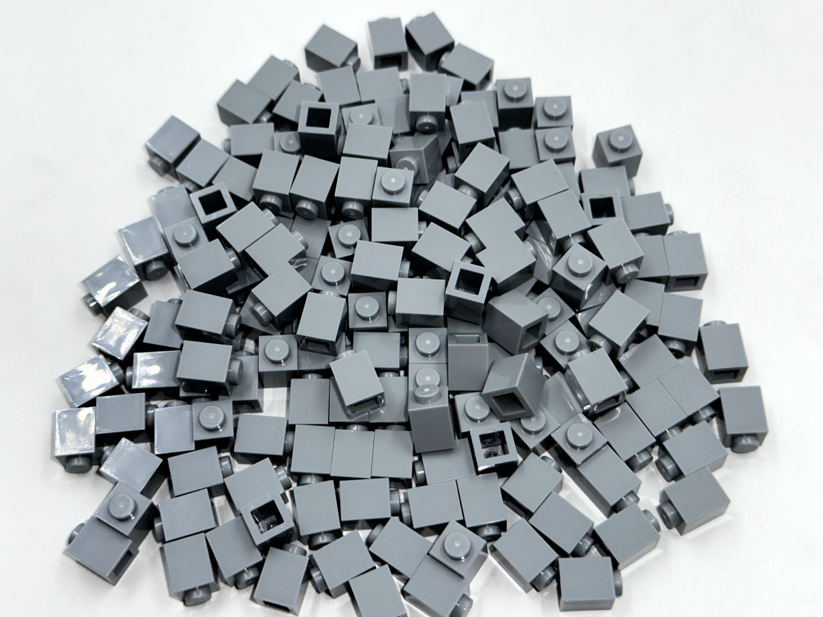 LEGO Pack of 200x New Light Bluish Gray Brick 1 x 1  BULK BRICKS