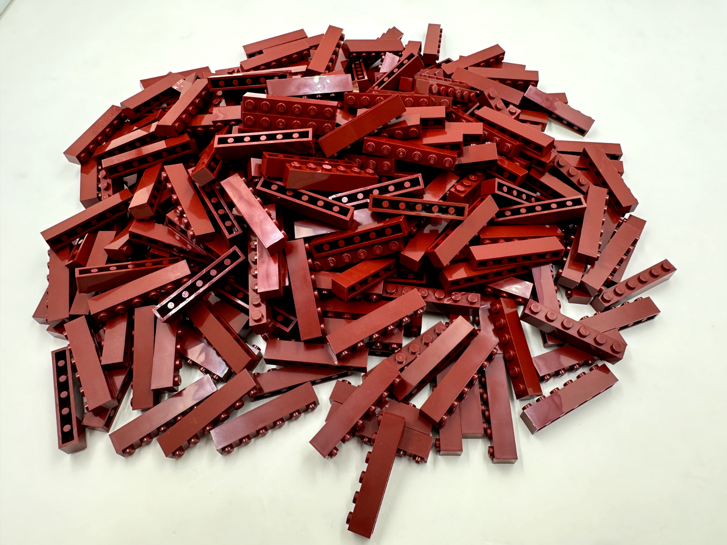 LEGO Pack of 100x New Dark Red Brick 1 x 6 BULK BRICKS